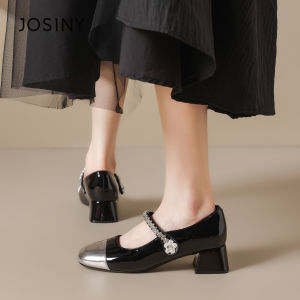 Josiny | French Mary Jane Peep Toe Heels Spring