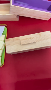 Rectangular DIY Silicone Soap Mold With Wooden Box for Cake Bread Baking Pudding Jelly
