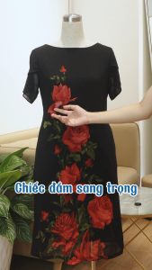 Đầm thiết kế bắt mắt thu hút với chất liệu Voan Hàn mềm mại nhẹ nhàng DD4Y1220 Thương hiệu Thiều Hoa