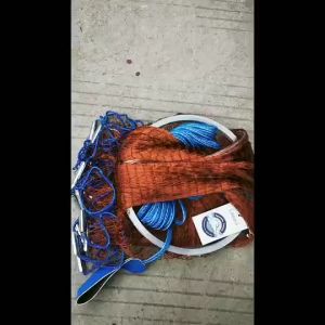 Jala Ikan Lempar Dengan Piring Bulat / Jaring Pancing Ikan Udang Senar Fishing Throw Net Cage 2.4M 3.6M 5.4M Bahan Nilon