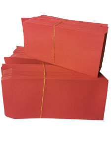 Red Thick Envelope Blank without Words Paper Surface Can Be Written Thousands of Yuan Red Envelop Containing 10000 Yuan Cash Gift Seal Wedding Birthday