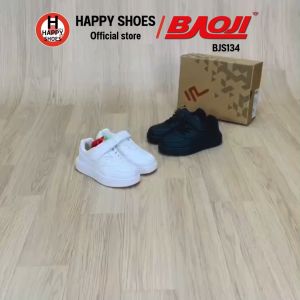 [🥇บาโอจิแท้100%🔢ไซส์28-32🆓ฟรี...ถุงเท้า 1 คู่] BAOJI รุ่น BJS134 รองเท้าผ้าใบเด็ก รองเท้ากีฬาเด็ก รองเท้าวิ่งเด็ก พื้นนุ่ม หนังนุ่ม สวมใส่สบาย