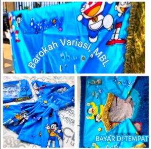 Kain plapon Gorden pintu Lis kaca depan Rumbai 1 paket 3 barang