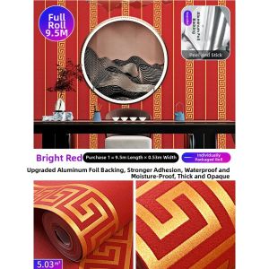 Self-adhesive Vintage Chinese Style Wallpaper