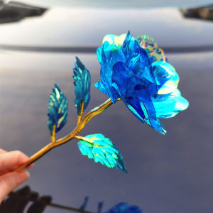 Colorful Laser Rose Artificial Flowers Glowing Decorative Home Accessories Perfect Valentines Day Gift for New Year Decoration