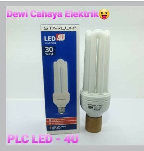 Starlux Lampu PLC LED 4U 30W E27 SNI Cahaya Putih Hemat Energi - Lampu LED Jari 30W
