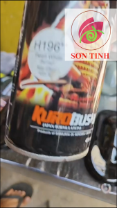 Chai sơn xịt sơn xe máy SAMURAI màu trắng ngọc trai mã H196* 400 ml
