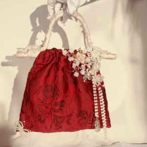 Wedding Bag Bride Wedding Bag Wedding Bag Bag New Chinese Style Niche Style Handbag Wedding Womens Bag Classy National Style Red Cheongsam Engagement