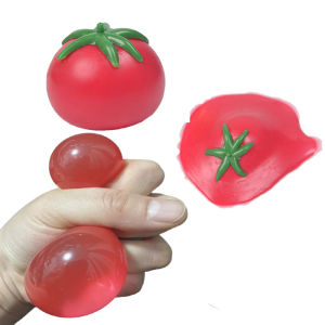 Tomato Squishy Stress Ball Soft Fidget Sensory Toy for ADHD Autism Slow Rebound Squeeze Toy for Adults Kids Christmas Gift