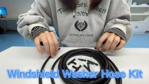 Universal Windscreen Washer Pipe Hose Car Wiper Rubber Spray Hose With Connectors Joiner T Y I Type Tool Wiper Cleaning Nozzle Pipe Front Windscreen Wiper Arm Washer Nozzles Water Pipe Connectors