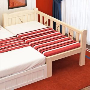 Children Toddler Bed With Guardrails Single Bed