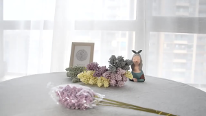 6 pcs/pack perlengkapan pernikahan telinga gandum buatan simulasi busa lavender tanaman palsu