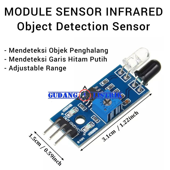 Sensor Inffrared Module Sensor Inframerah Infrared Object Detection Sensor 3.3-5V ...