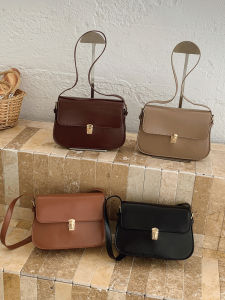 2025 New Retro Simple Solid Color Womens Bag Korean Version Quality Single Shoulder Bag Fashion Underarm Bag Personality Bag