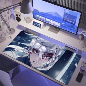 Bandai | Demon Slayer Douma Upper Moon Anime Gaming Mouse Pad Large Rubber Keyboard Desk Mat With 2MM Stitched Edge Design