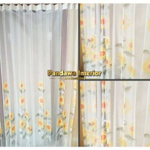 Vitras/Gorden transparan/Daleman Gordyn/Vitras stok jadi