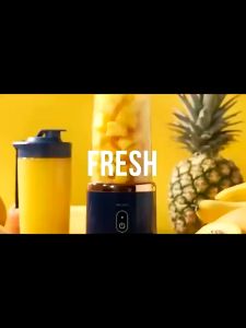 2Cup Electric Fruit Juicer Mixer Mini Wireless Portable Blender Juice Household USB Charging 6 Blade Gift Juice Cup