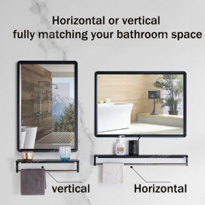 【Warranty&HD Explosion-proof Mirror】Rectangle Bathroom Mirror Wall Mirror for Bathroom Toilet Mirror CR Mirror Aluminum Shelf