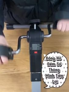 Bàn Đạp Tập Chân Tay Có Kháng Lực Xe Đạp Tập Thể Dục Tại Nhà Cao Cấp Đồng Hồ Đếm Số Điện Tử Tiện Lợi Xe Đạp Mini