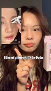 Kẹp bấm mi nhựa góc rộng GECOMO mi cong tự nhiên không làm rụng mi