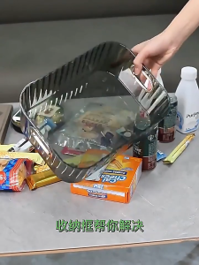 Storage Box Acrylic Kotak Penyimpanan Skincare Kosmetik Organizer Lemari Pakaian Transparan Estetik