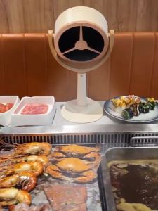 [SG STOCKS] Steamboat Cooker Exhaust Fan Range Hood Portable Desktop Fan Cooker Hood Oil Extractor Wireless Feature