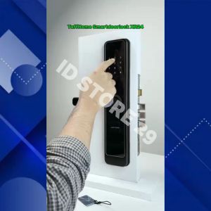 TaffHOME Gagang Smart Door Lock pintu rumah sidik jari Fingerprint Password Card RFID Alarm XR24