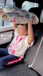 Ready Stock Universal Car Seat Headrest Waist Pillow kids Car Sleeping Pillow Seat Head Support Seat Belt Pillow car