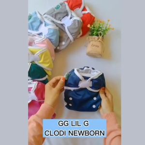 Clodi POPOK KAIN BAYI GG LIL G Solid Newborn Clodi plus 1 insert popok cuci ulang untuk bayi popok murah
