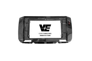 Perodua alza 2009-2021 carbon fiber android player casing audio accessory
