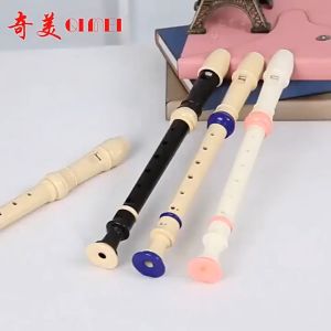 PLAYOU Professional Eight Hole Treble Flute 8-Hole Soprano Recorder Clarinet Black Sound Easy AdjustableABS Non-toxic