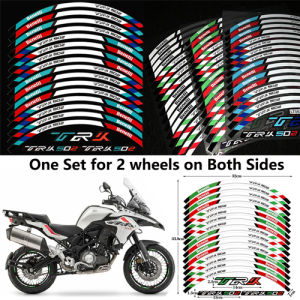 17in TRK 502 Motorcycle Wheel Stickers Reflective Waterproof Rim Stripe Decals for For Benelli TRK 502 TRK502 trk502