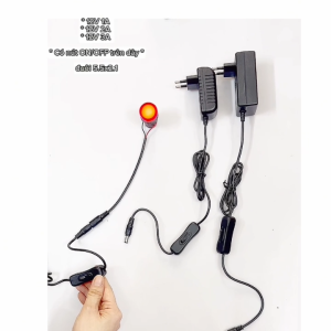 Adapter dòng 12V 2A  12V 3A đuôi 5.5x2.1 có nút ON/OFF trên dây loại tốt sử dùng cho camera  loa máy tạo độ ẩm đèn trống cây...vv