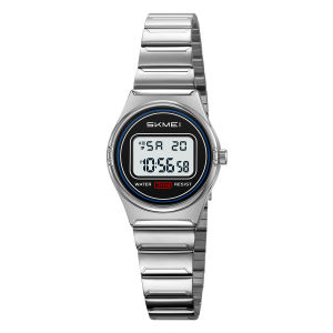 SKMEI | SKMEI Waterproof Women Top Brands Luxury Watches Sports Ladies Electronics Watch Small Dial Digital Stainless Steel Wristwatches