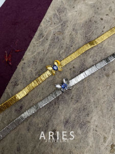 Gold Thread Butterfly Inlaid S925 Pure Silver Plated Luxury Bracelet Fashionable Elegant Womens Jewelry Hand Accessory