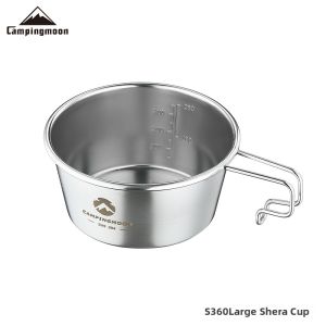 Campingmoon | Stainless Steel Large Capacity Outdoor Camping Bowl 450ml