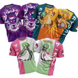 Bandai | Summer 2026 Best-selling Pokémon Series 3D Printed Breathable Quick-Drying T-Shirt for Adults and Parents Clothing Y2k