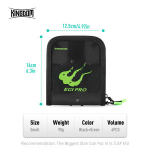 Kingdom Fishing Bag Octopus Egi Bag Squid Jig Storage Box 6/12/40 Pcs Hard Lure Bag Freshwater Seawater Fishing Tackle Bag Box