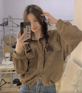 💖AB💖 [ready stock] Blouse Women Tops Casual Solid Color Wanita Baharu Baju Perempuan Style