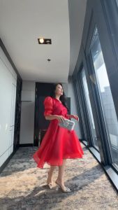 (VM) - 9019 Dress Pesta / Dress Fashion Wanita