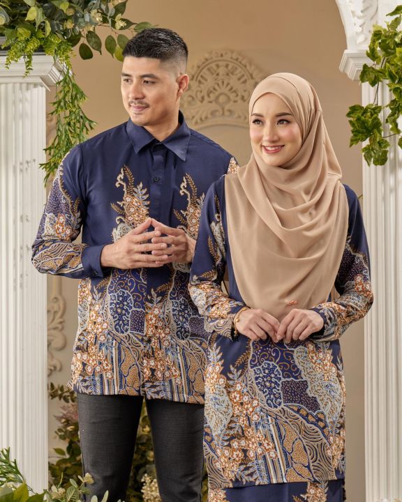 Set Sedondon Kurung Batik Sultanah And Kemeja Batik Sultan Swiss Crepe Saiz Xs To 5xl Luvla Lazada 7134