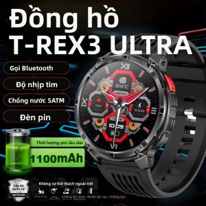 Đồng Hồ Thông Minh T-Rex3 Ultra 1100mAh GPS La Bàn IP69K Chống Nước Theo Dõi Thể Thao Android iOS Đồng Hồ Thông Minh Ngoài Trời Cấp Độ Quân Sự