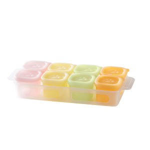 TEN-MJOURNEY | Silicone Food Freezer Mold Storage Separate Compartment Box