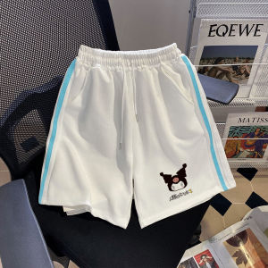 American Casual Sports Shorts Women Summer New Style Thin Loose Five Bars Trendy Cinnamon Dog High Waist Straight Leg Pants