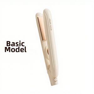 AUX | AUX Mini Portable Negative Ion Hair Straightening And Curling Iron Compact Travel Size Ceramic Heated Styling Tool for Students