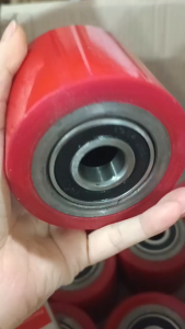 Bánh xe rời PU phụ tùng thay thế cho bánh xe xe nâng tay (bánh sau) Bánh xe nâng tay PU 80x70mm - Pareo