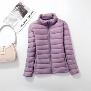 Lightweight Slim Fit Short down Jacket for Women Zipper Closure Multi-Color Options Available Korean Style Commute Fashion