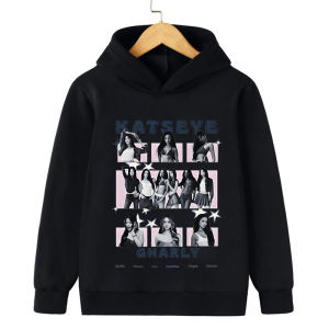 Girls Group Katseye Graphic Hoodies Boys Girls Hooded Sweatshirts Toddler Kids Casual Pullovers Idol Printed Harajuku Sportwear