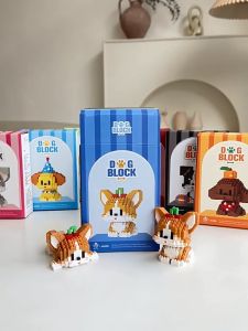 Mainan Block Toys Cute Dog Mainan Balok Susun Anjing Lucu Bricks Puppy Series Nano Block Dog