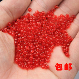 Handmade Beading Accessories Red 2/3/4mm Glass Rice Beads Cross Stitch Bracelet Tassel Hairpin Materials DIY Jewelry Parts